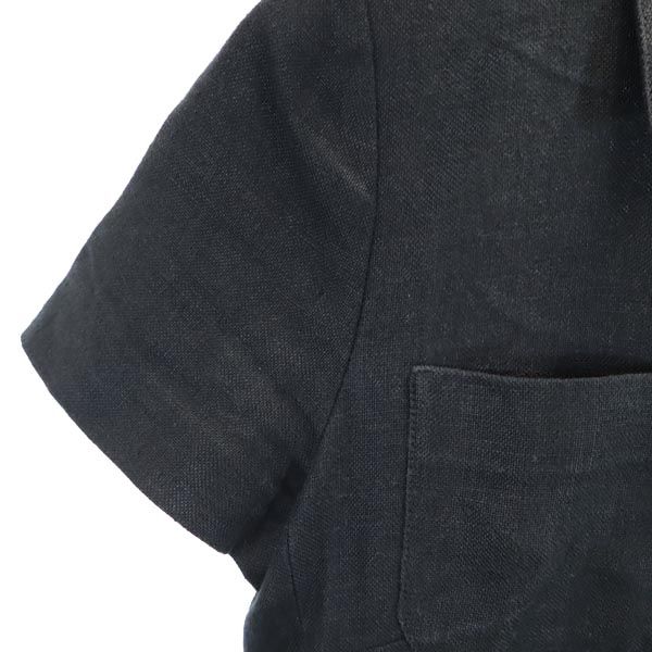 Kriziapoi Vyrobeno v Itálii Lněné Jednodílné s krátkým rukávem 42 černá Dámské Použité