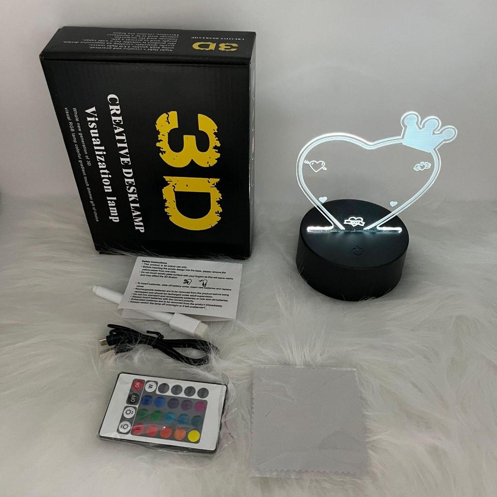 16-Color Remote-Control RGB Marker Message Board with 3D Night Light, DIY Graffiti Pen, Erasable Handwriting, and Acrylic Table Lamp.