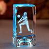 Kreatives Badminton Kristall Leuchtendes Ornament Individuell Graviert Geburtstagsgeschenk Sport Souvenir