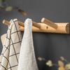 Umweltfreundliche Kleiderhaken aus natürlichem Holz, Wandaufhänger, Hut, Kleidung, Tasche, Ablage, Regal, Schlüsselhalter, Organizer, Haushalt
