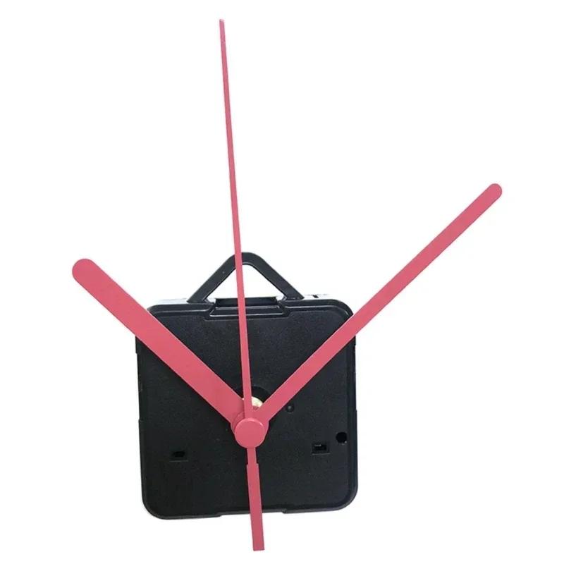 Non-Ticking Wall Clock Movement Mechanism DIY Repairs Part Long-Shaft Quartz Clock Movement Replacement Part Clock Accessories розовый