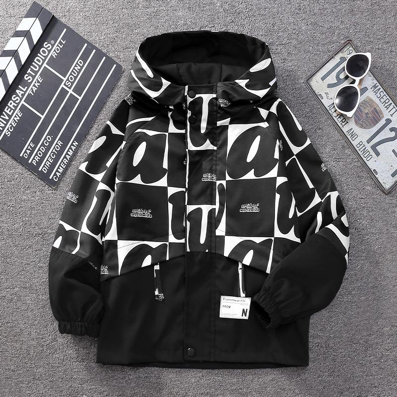 Jungen Mantel Jacke Baumwolle Oberbekleidung Windschutz Perfekter Frühling Herbst Übermantel Kinder Warme Kleidung