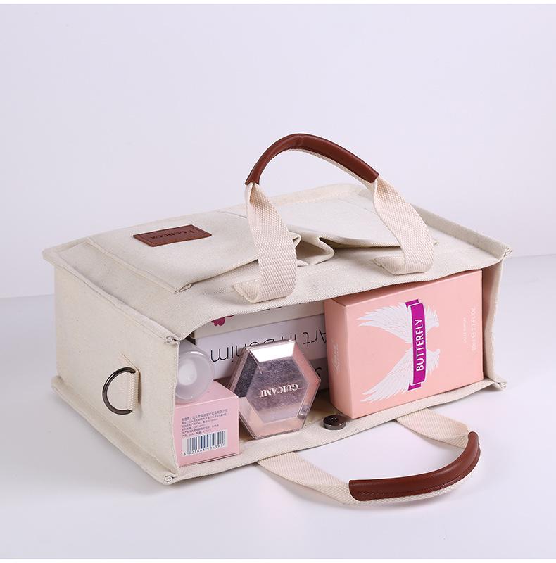 Women's Retro Canvas Handbag - Large Capacity Multi-Layer Shoulder & Crossbody Bag