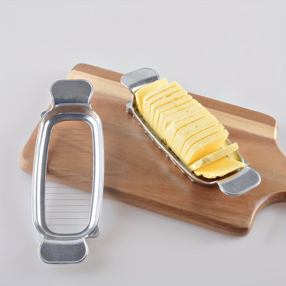 Stainless Steel Butter Slicer & Cheese Cutter 2-in-1 Cheese Slicer Wire Butter Slicer  Quick Prep