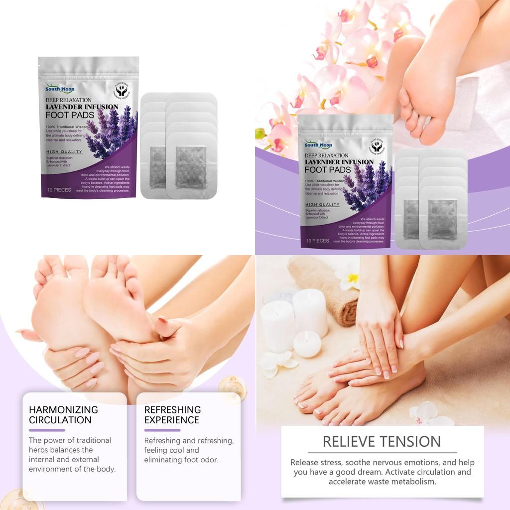 South Moon Herbal Formula Cleansing Foot Patches With Soothing Lavender Care For Gentle Daily Use