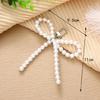 Fashion Pearls Beaded Bowknot Keychain Pendant Decoration Bag Backpack Charm