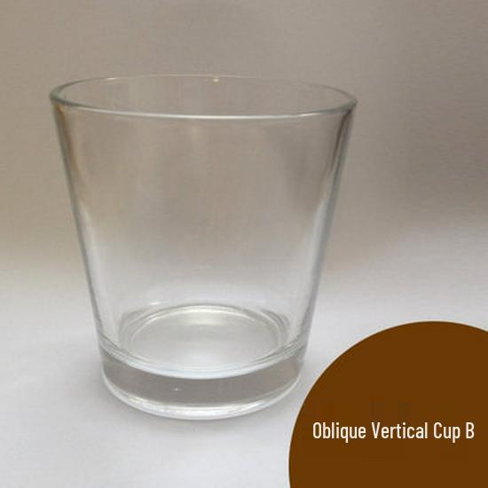 DIY Transparent Glass Candle Holder - Square & Round Windproof Cups for Homemade Scented Candles