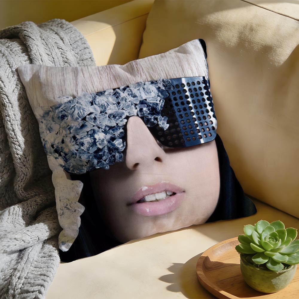 Cushion Cover Singer LLady Gaga Mayhem Washed Linen Soft Breathable Decorative Case For Sofa Home Pillow cover