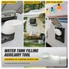Påfyllningshjälp för vattentank - 16 cm Universell Påfyllningstratt för Robust 3D-printad Adapter Utan Handtag Bärbar Vattenpåfyllningsklaff