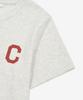 COVERNAT WOMAN Crop Cool Cotton C-Logo T-Shirt Oatmeal