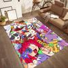 Digital Circus Floor Rug Office Rug Suitable for Playrooms Study room Outdoor Living Rooms Anti-slip Rug Anime Office Decor