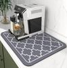 Coffee Machine Mat Diatomite Absorbent Pad Minimalist Design Absorbent Quick Dry Non-Slip Coaster for Kitchen Counter