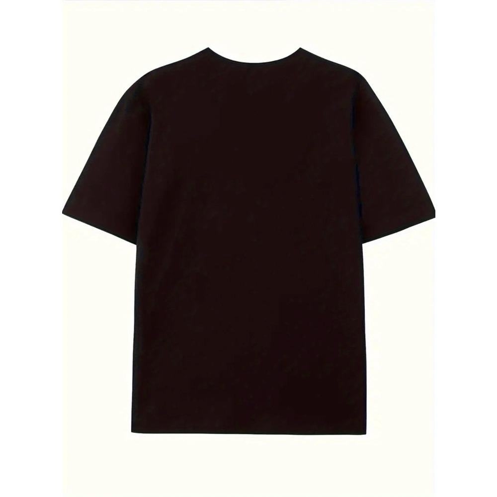 Funny Cotton Graphic Tee for Men - Short Sleeve Crew Neck T-Shirt, Ideal Outdoor Wear \u0026 Gift for Teachers