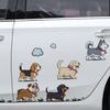 Autocollants pour Voiture Animaux de Dessin Animé Chiens/Chats Marrants qui Marchent Autocollants pour Pare-chocs de Voiture Ordinateur Portable Fenêtre Arrière de Voiture Décoration Murale
