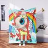Cartoon Unicorn Digitalprinted Polyester Bedroom Velvet Flannel Soft Sofa Cover Blanket Fleece Soft Sofa Cover Blankets