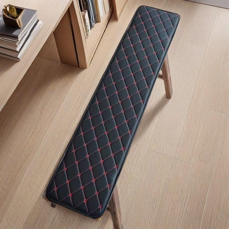 Long Bench Cover Universal PU Bench Cushion Solid Wood Sofa Seat Pad Shoe Changing Stool Mat Bench Seat Protector Home Decor