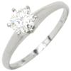 NON MARCHIATO Anello a griffe con diamante Anello anello Pt/diamante #17(Dimensione JP) Vettore
