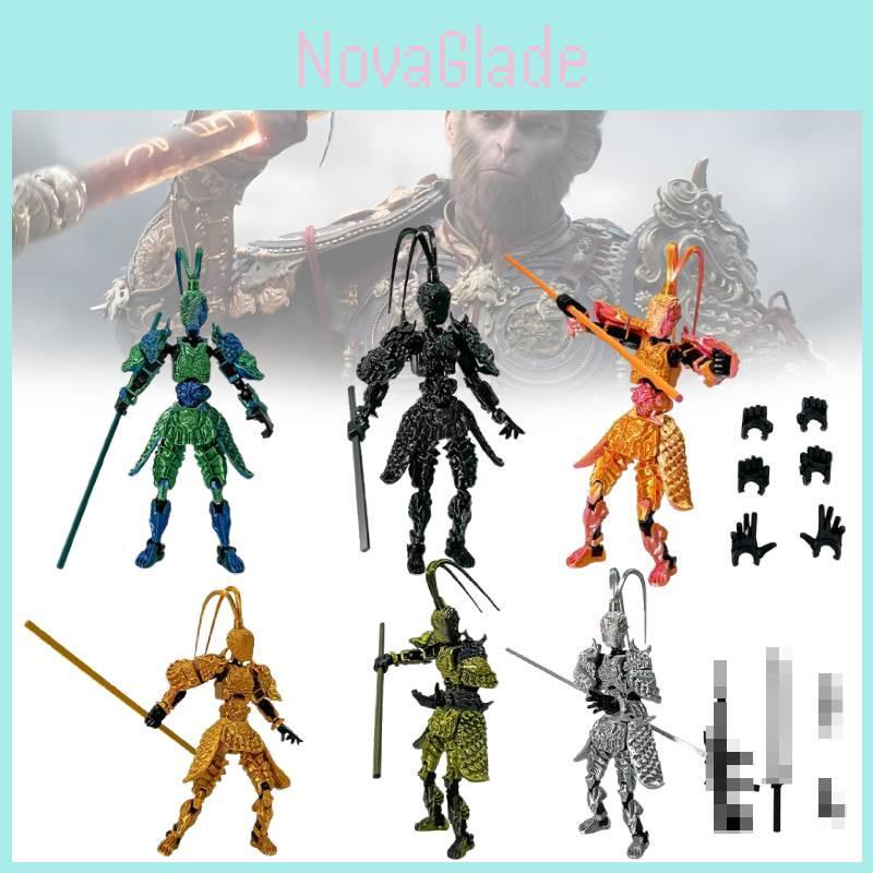 Set di Giocattoli da Collezione Action Figure Articolate di Alta Qualità Black Myth Wukong