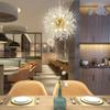 Chandelier 12-Bulb Dandelion Fireworks Chandelier Modern Crystal Pendant Lighting LED Crystal Ceiling Lights Hanging Lights (bulb NOT included)