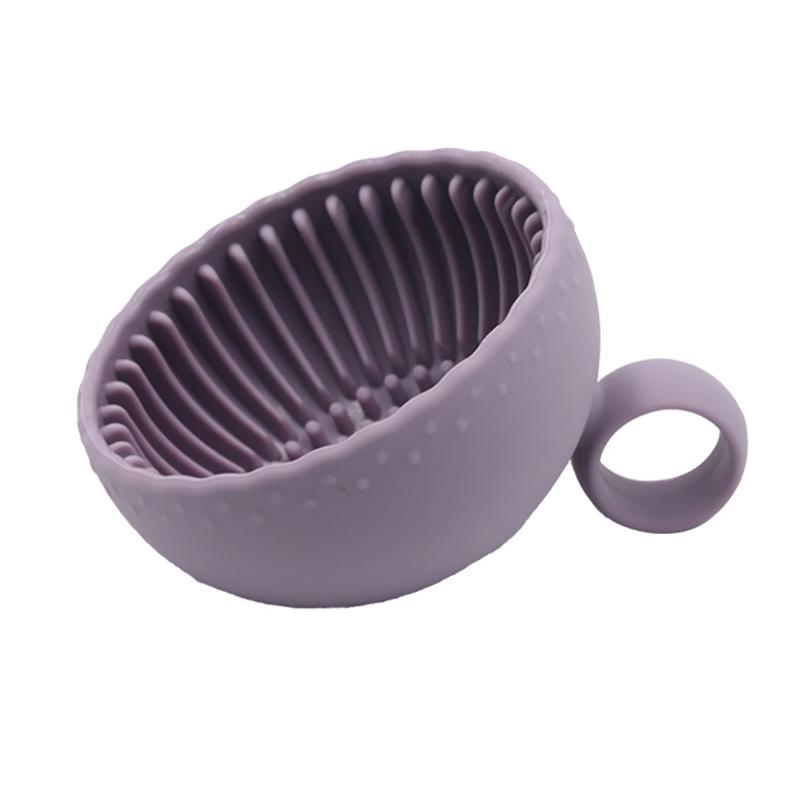 Silicone Makeup Brush Cleaner Powder Puff Cleaning Bowl Eyeshadow Brushes Wash Clean Mat Beauty Tools Soft Silicone Scrubber Box