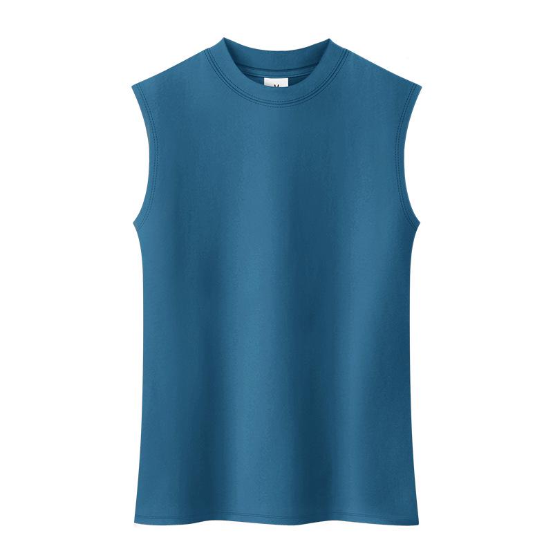 Damen Ärmelloses Baumwoll-Camisole mit hohem Kragen - Slim Fit Sommer 2022 Trend