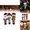 Christmas Decor Santa Snowman Reindeer Fabric Swinging Ornament For Holiday Tree