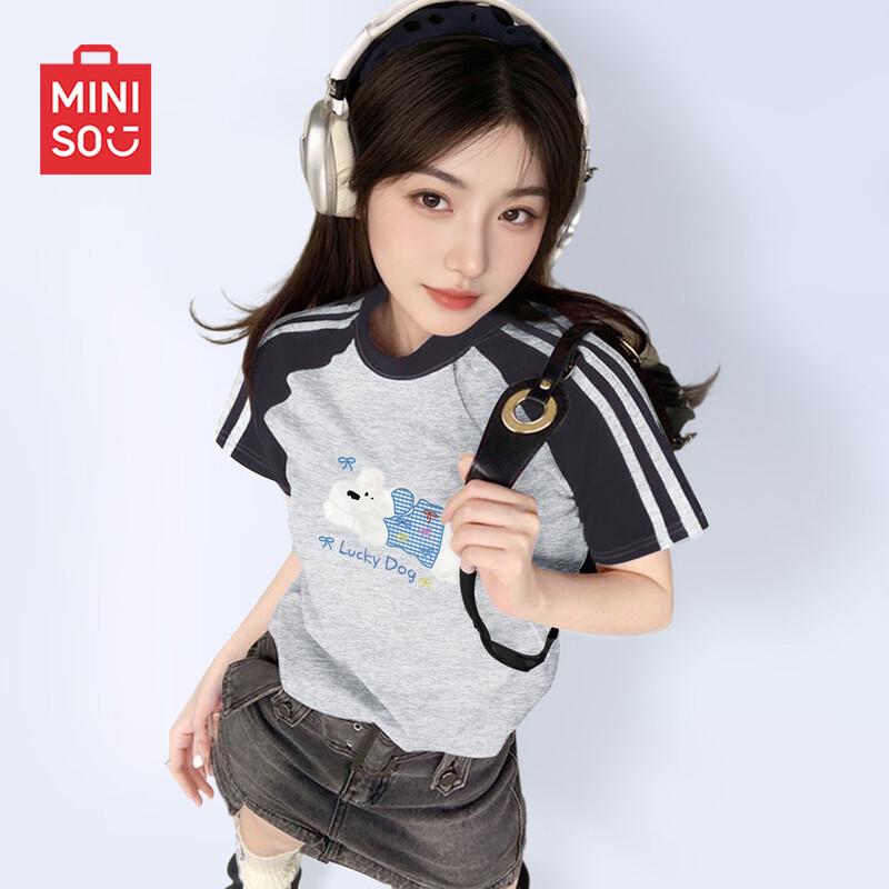 MINISO Women's Lightweight Pure Cotton T-Shirt