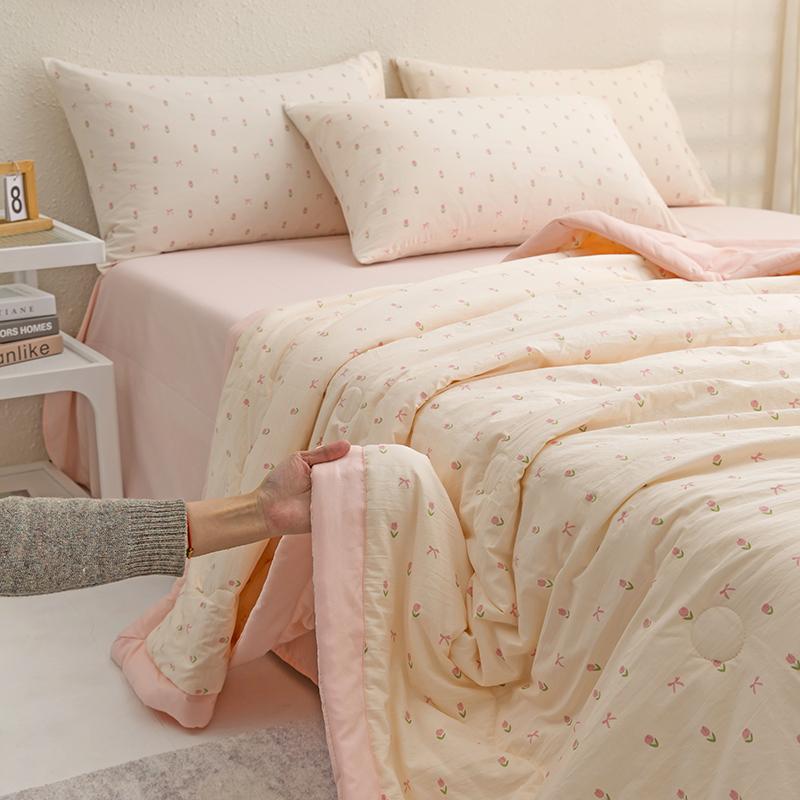 Sleeping Grid A-Class Light Oxygen Cotton Soybean Summer Blanket