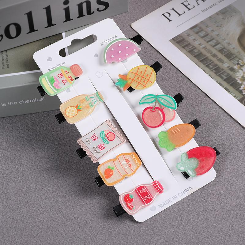 10 bucăți/set noi agrafe de păr cu unicorn drăguț de desene animate pentru fete, agrafe de păr colorate, dulci, pentru copii, accesorii de păr pentru fete