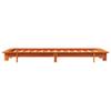 Vidaxl Bed Frame Without Mattress, Waxed Brown, 90X200 Cm, Solid Pine