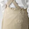 Bib Apron Bib Short Apron CT2398 6 Brown Free [Seven Uniform]