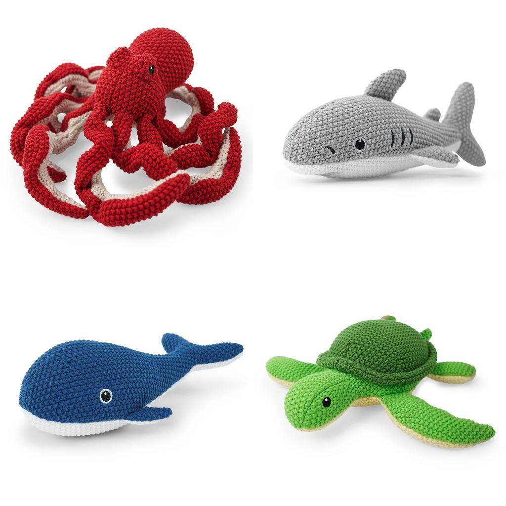 Knitted Ocean Animal Plush Toy Octopus Stuffed Animal For Kids Gift Playroom Decor