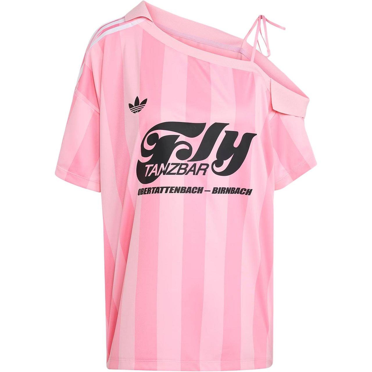 Adidas Originals SS25 OFF SHOULDER JERSEY Soccer Jersey Pink/Light Pink KD2277 L