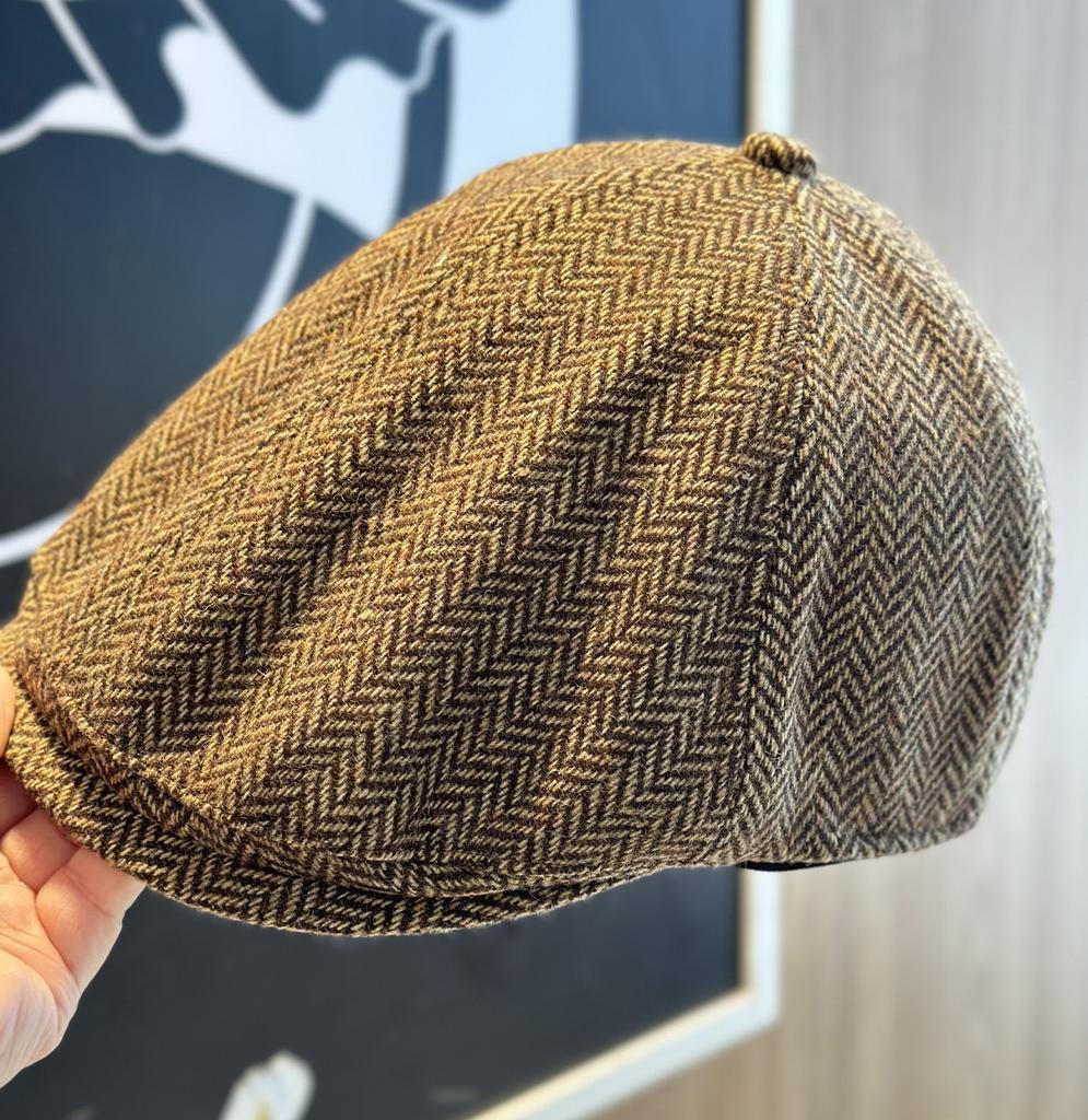 New Retro Autumn and Winter Maillard Bailey Hat for Women Travel Versatile Painter Hat Showing Face Small Newsboy Hat