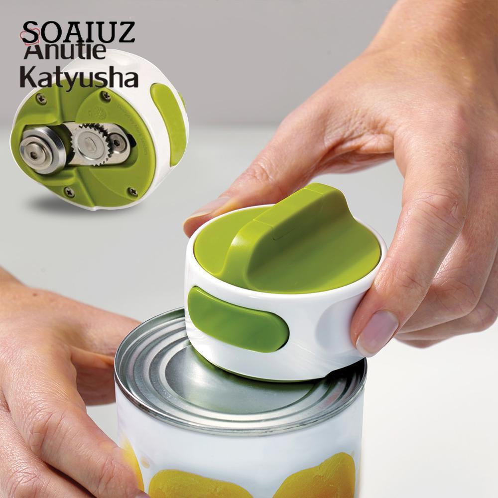 1Pc Pro Manual Stainless Steel Can Opener Switch Shape Jar Bottle Opener Screw Openers Tin Opener