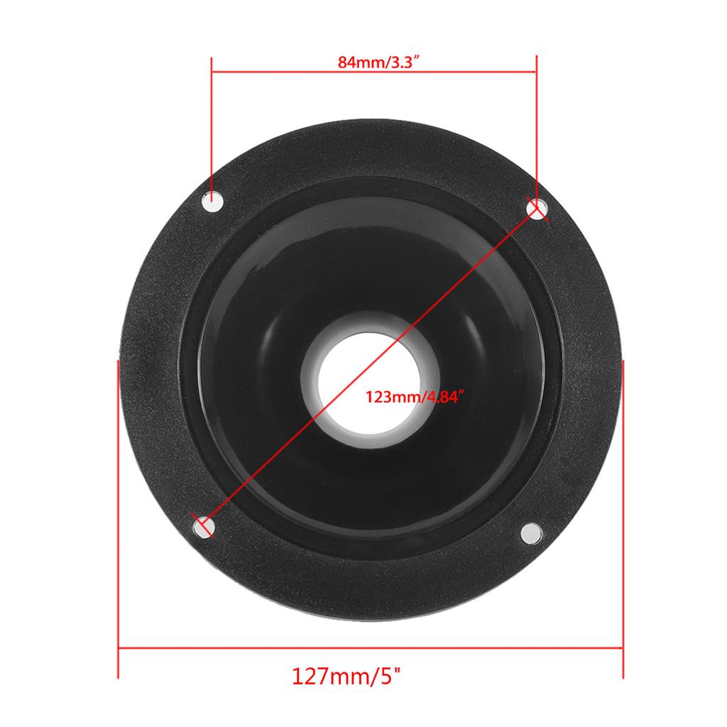 Altoparlante da 5 pollici 128m Tweeter a tromba Parti di ricambio Diametro 133mm Tromba Schema di copertura stretto Applicazioni perfette Altoparlante