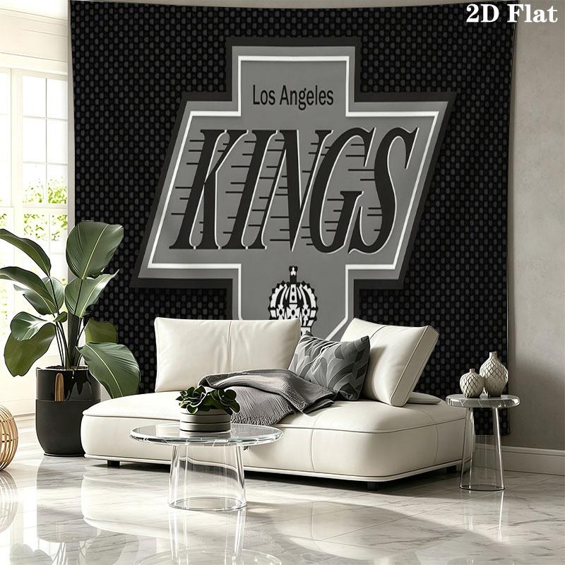 LA Kings Wall tapestry, aesthetic printed fabric blanket, suitable for bedroom, living room, and home decor.