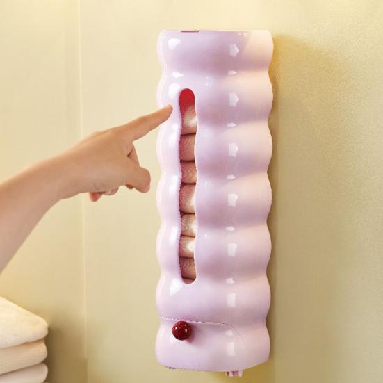 Wall Mounted Storage Box Panties Organizer with Magnetic Lid No-Punch Multifunctional Organizer for Bedroom Underwear Socks Ties Storage