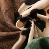 Color Block Leopard Print Scarf Tassel Neck Scarf Retro Shawl  Women