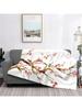 Painted Japanese Cherry Blossom An Ultra-Soft Micro Fleece Blanket