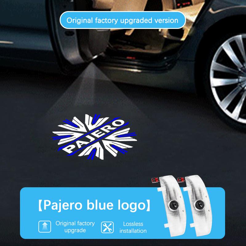 

LED Car Door Logo Light Ghost Shadow Welcome Light For Mitsubishi Pajero V87 V93 V97 V80 Montero Grandis Decoration Accessories 2PCS