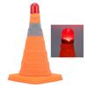 Dopravní kužel 30x19x19cm Skládací Přenosný Reflexní Parkovací kužel s LED Výstražným světlem