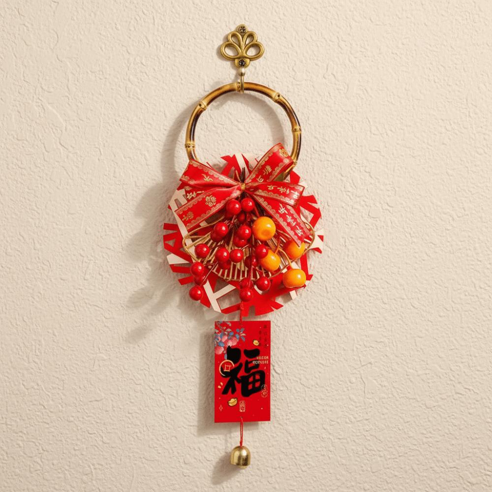 Traditional New Year Decorations Handcrafted Door Handle Decorations  Spring Festival