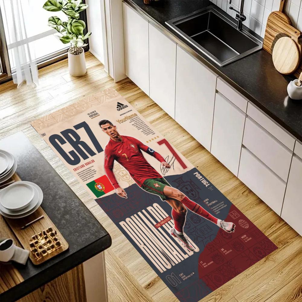 Cristiano Ronaldo Kitchen Carpet Nonslip Floor Mat Ideal For Indoor And Outdoor Entryway Door Mat Laundry Room Bathroom Foot Mat
