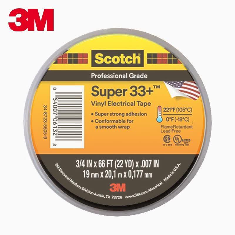 3M 33+ Premium Heavy Duty PVC Electrical Insulation Tape