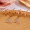 Personality Metal Stud Earrings Small Flying Dragon Stud Earrings Vintage Dragon Earrings  Daily
