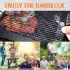 3Sizes Heat Resistant Mesh Non-Stick Grill Mat Outdoor BBQ Bag Baking Tool