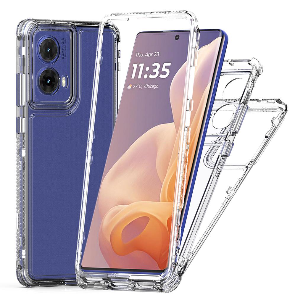For Motorola Moto G85 5G/S50 Neo 5G Case Anti-Scratch Acrylic+TPU Clear Phone Cover