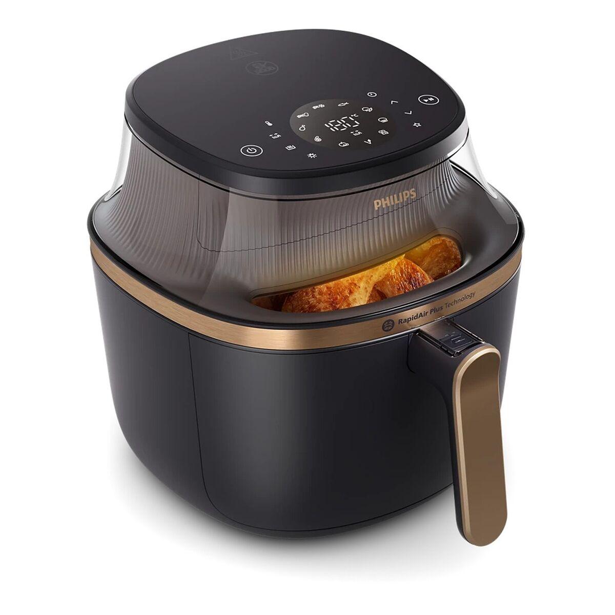Philips NA332/00 Heißluftfritteuse 6,2L Rapid Air Technologie Schwarz schwarz