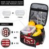Geometry Cube game Merch Insulated Lunch Tote Bag For Outdoor  Food Storage Bag Portable Cooler Thermal Lunch Box